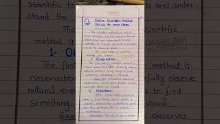 Scientific method Chapter 1 Biology for New Students