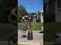 Hopping over a trashcan on bmx #short