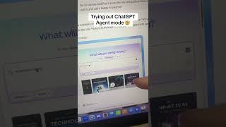 Trying chatGPT agent mode 🤯 #aiautomation #aitools #aitrends #chatgpt #microsaas #aiagent