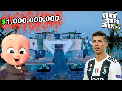 CRISTIANO RONALDOYA DÜNYANIN EN PAHALI ARABA GARAJINI SATTIM! - GTA 5 BEBEK EMLAKÇI MODU