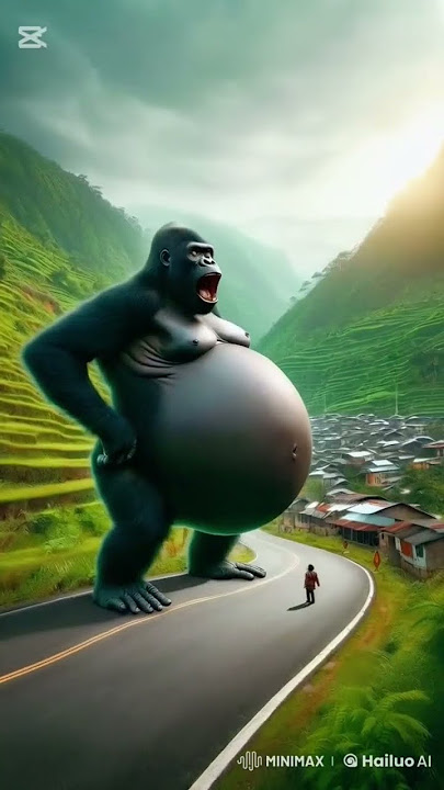 A pregnant gorilla monkey saves by kind doctors #gorilla #monkey #helpinganimals #shortsviral