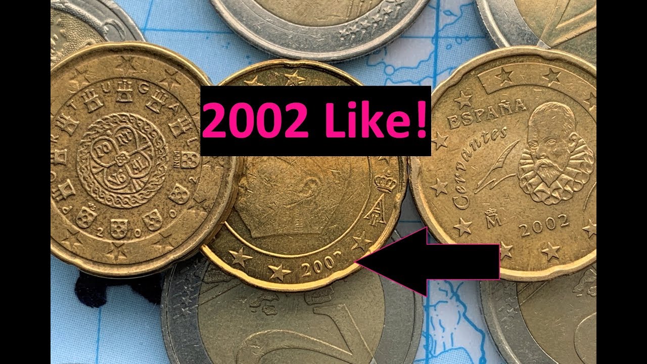 Portugal Belgium Spain 20 Cent 2002/2 Euro RARE