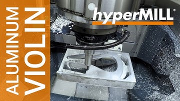 5 Axis Machining: Aluminum Violin | Alzmetall | Ceratizit | Westcam | CAM-Software