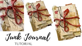 Junk Journal TUTORIAL | with a flexible spine!