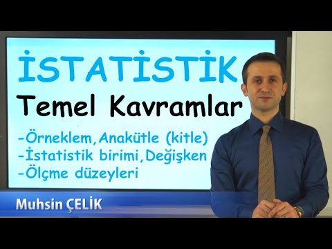Video: İstatistiğin temel terimleri nelerdir?