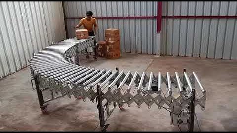 Airoll~Zero Pressure Accumulation Flexible Motorised Roller Conveyor @airollconveyorproducts7619