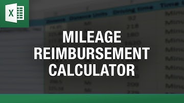 Mileage Reimbursement Calculator in Excel
