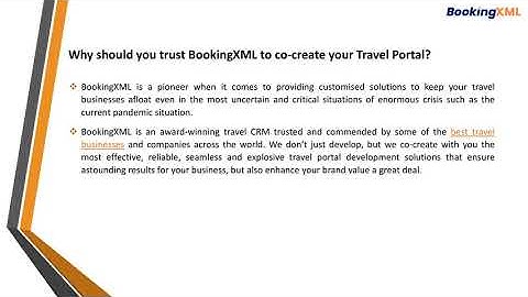 Travel Portal API | BookingXML