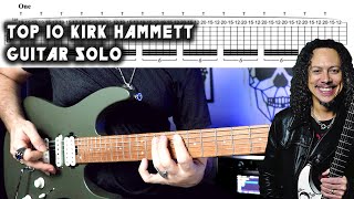 TOP 10 Kirk Hammett Guitar Solos + Tabs (Re-Upload)