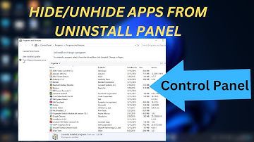 How to Hide or Unhide programs/Apps  from Control Panel |Hide apps from uninstall panel |LS6 TECH