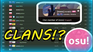 osu! Has clans?!  |  osu! scores inspector Tutorial