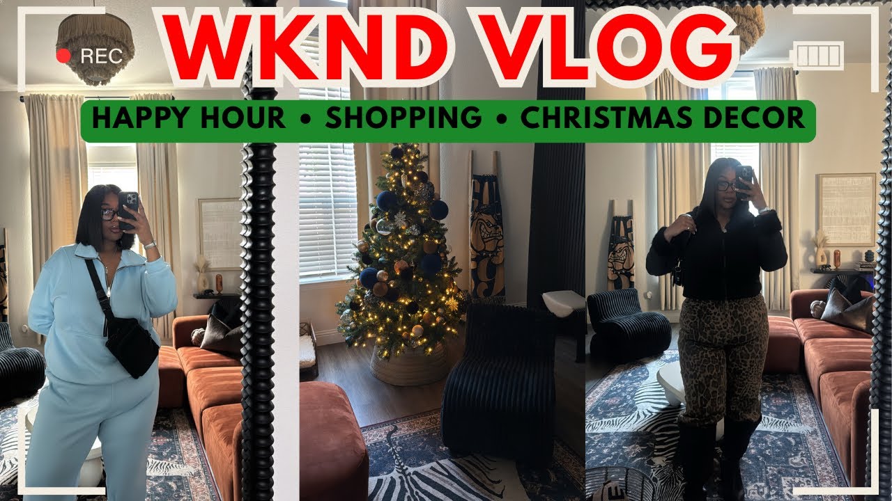 Видеоблог выходных: семейный отдых, покупки и рождественские украшения.