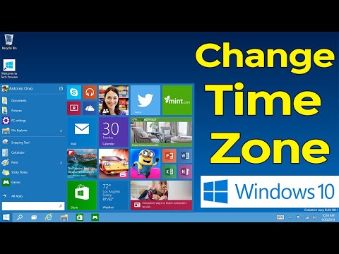 How to change Time Zone in Windows 10 Operating System?