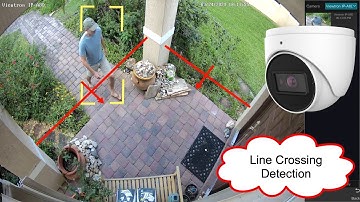 AI Camera Line Crossing Detection, Human Detection
