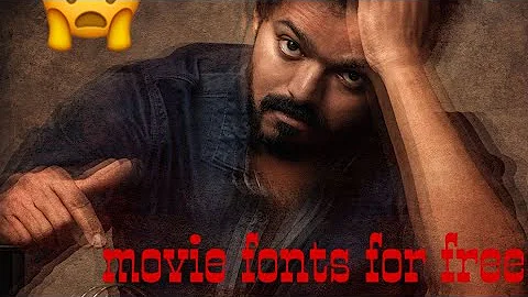 How to download Movie fonts for free in tamil/gurunesh's editting