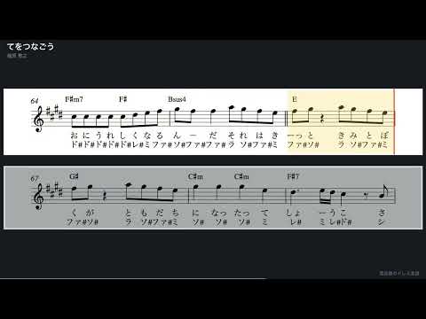 てをつなごう (Melody in B-flat - Clarinet / Trumpet, with Do-Re-Mi) - Noriyuki Makihara