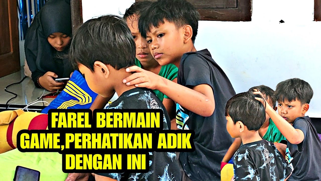 Senin Sore‼️Farel Prayoga bermain game,Ini video saat farel pedulikan adik firman.
