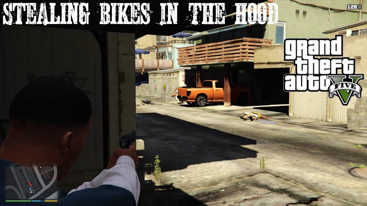 Boosting Bikes In Vagos Back Alley In Hood Territory For Simeon Theft Auto V Story Part 2
