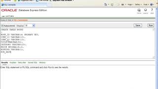 SQL with Oracle 10g XE   Using CREATE TABLE to Build a Table 1