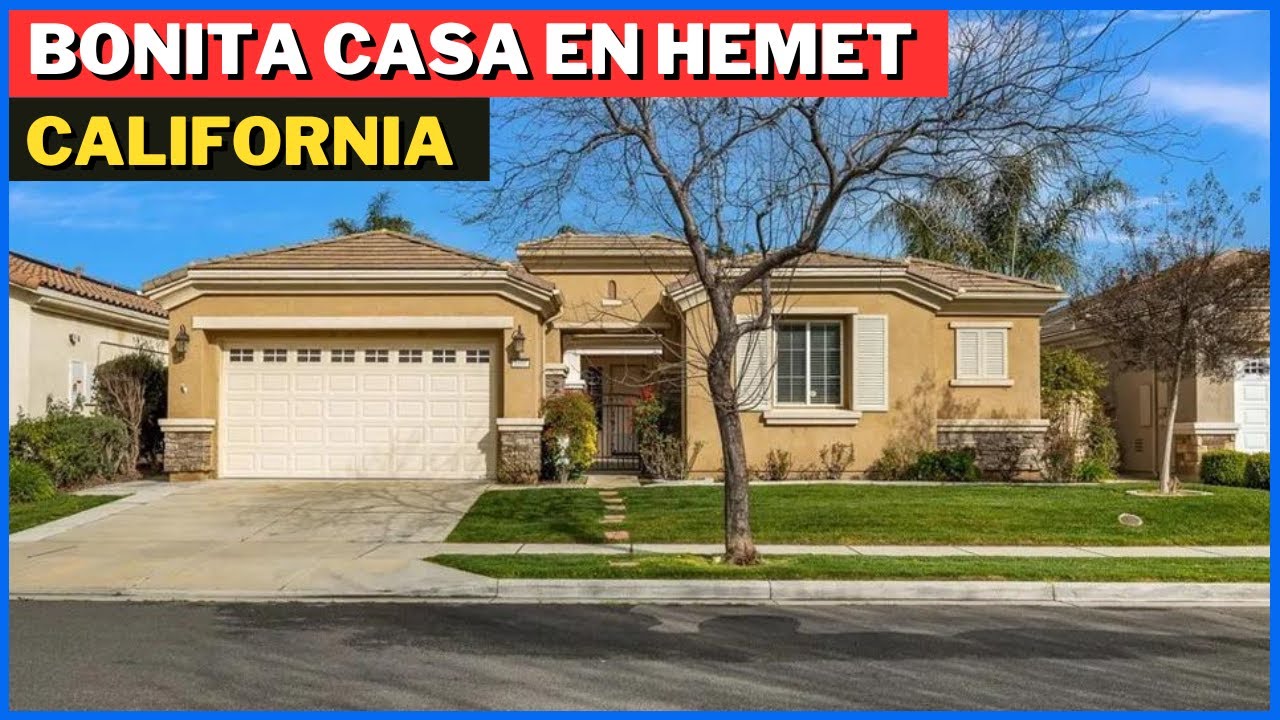 BONITA CASA EN VENTA DE 3 HABITACIONES EN HEMET CALIFORNIA YouTube