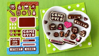 Zelda Game Chocolates (Recipe for Valentine’s Day) ゼルダ風レトロゲームチョコ (100均の材料で手作りバレンタインチョコ) | OCHIKERON