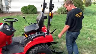 Kioti CS 2220 Subcompact Tractor with Optional Loader and Mid-Mount Mower Attachments