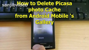 How to delete /  clear  Picasa Photo album Cache from Android Mobile 