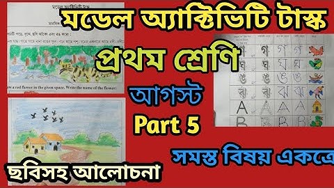 Class 1 All Subjects Model Activity Task Part 5 NewllAugust