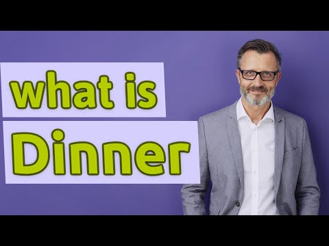 Video: Op dineren in betekenis?