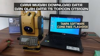 Easy Way to Download and Process Topcon OTS102N Total Station Data Without Software #surveyor screenshot 3