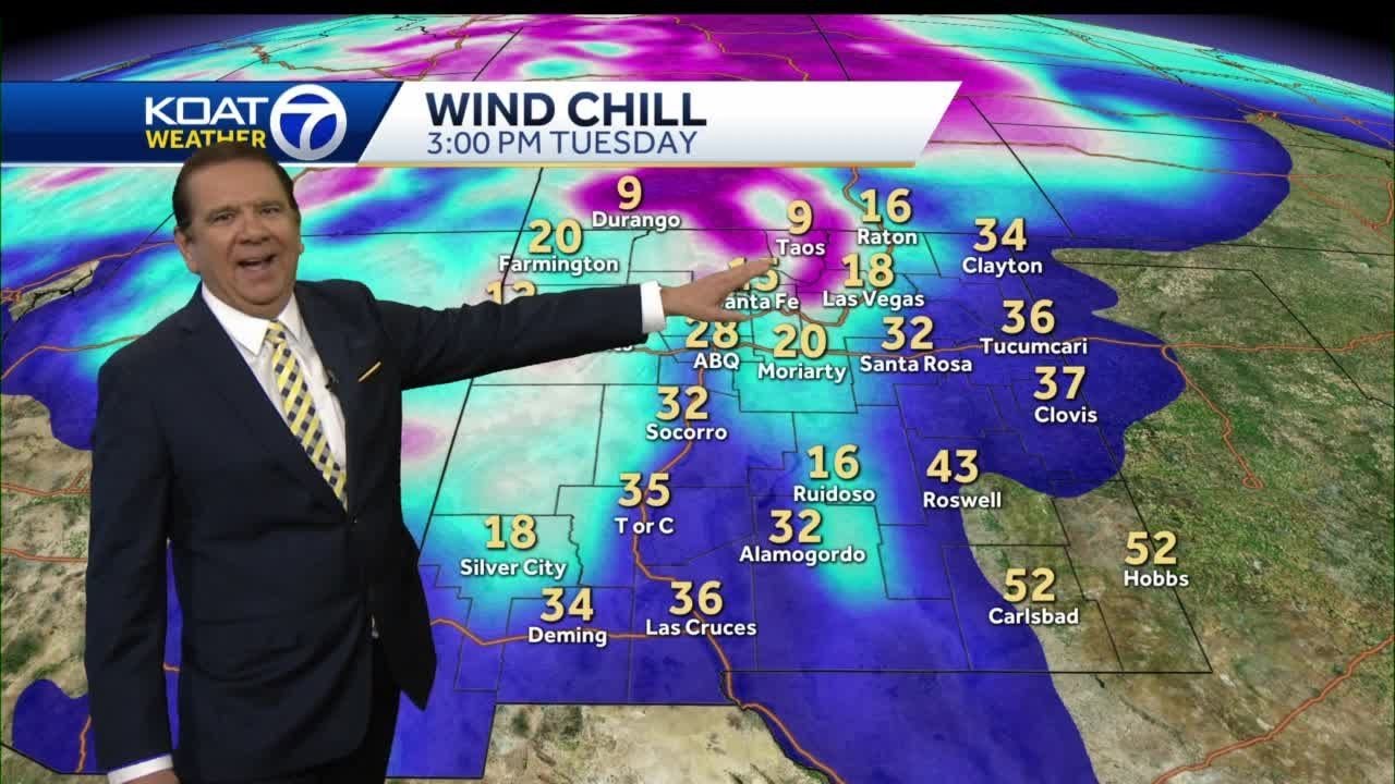 Cold wind chills with lower temperatures all week - YouTube