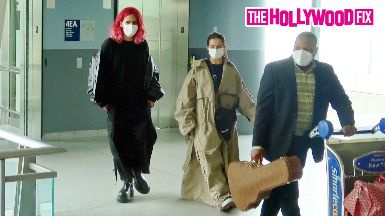 Addison Rae & Boyfriend Omer Fedi Are Spotted Touching Down Together At JFK Airport In New York, NY