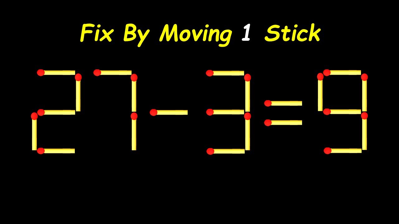 Only 1% Can Solve This Matchstick Puzzle – Move 1 Stick to Win!