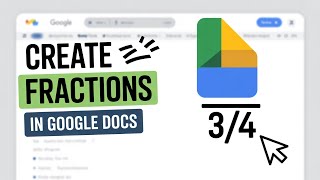 How To write Fractions In Google Docs (Simple Step-By-Step Tutorial)