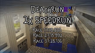 Minecraft deathrun but it’s 2x speedrun…