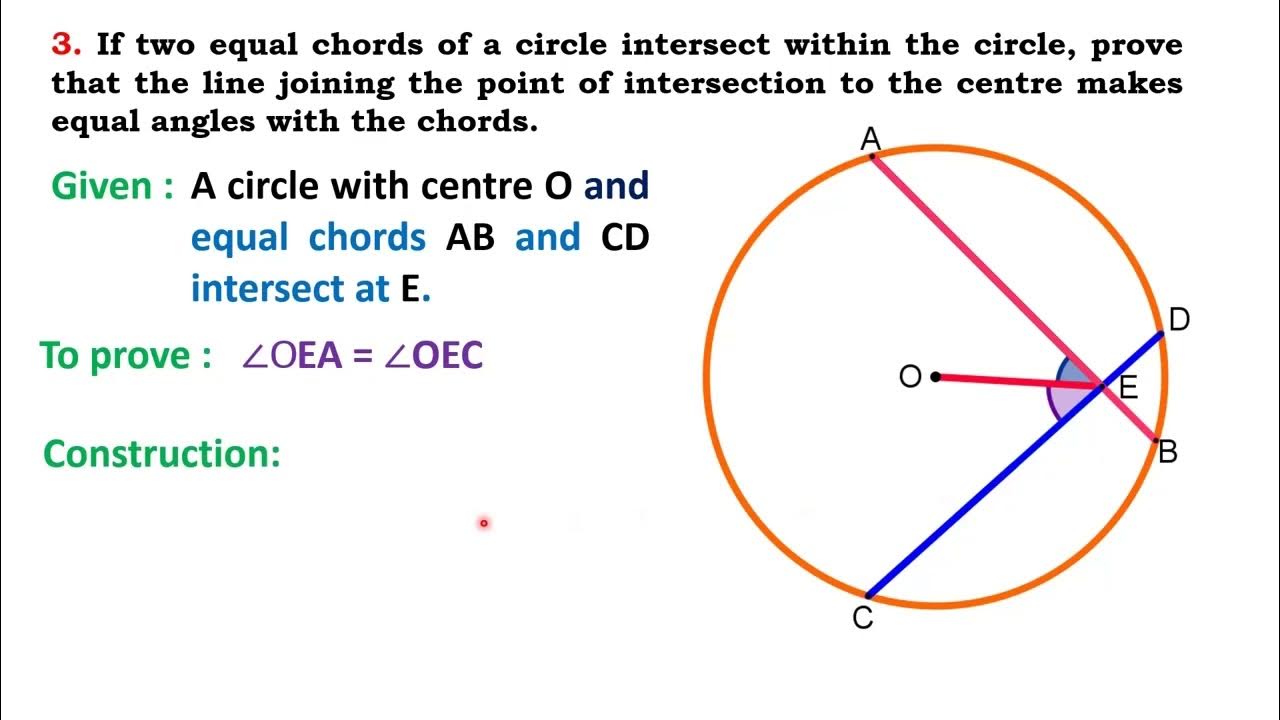 Class 9 circles q no 3 exercise 9 2 easy to undastand