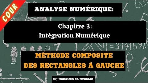 29📌 chapitre 3: Intégration Numérique | Méthode Composite Des Rectangles à Gauche