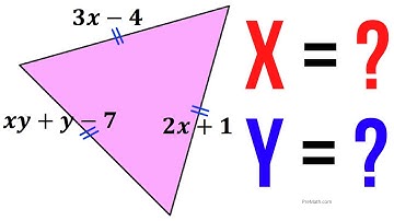 Can you find the X and Y Values in this Equilateral Triangle? | Quick & Easy Explanation