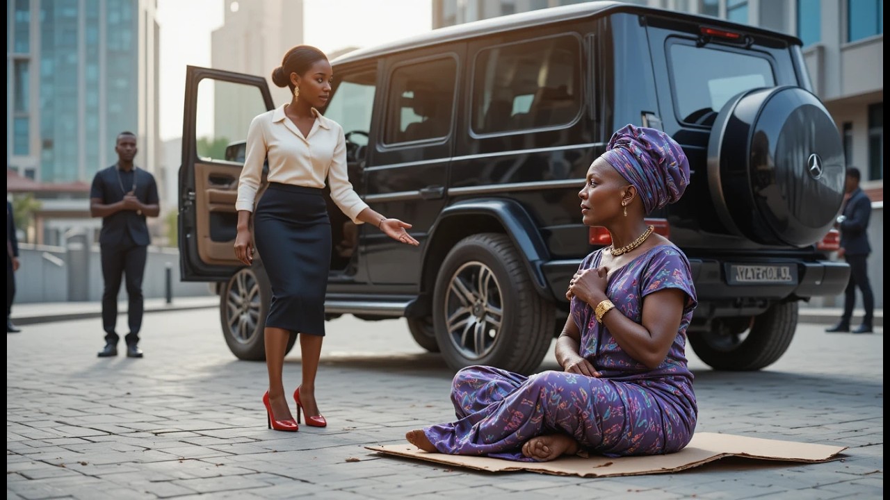 She Stepped Out of Her Luxury Car to Help a Beggar… Not Knowing the Woman Was Her Real Mother