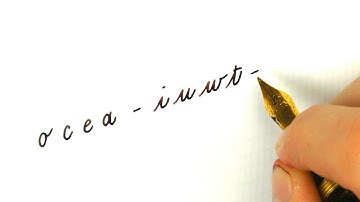 English Cursive handwriting with a fountain pen: Tip for practicing effectively Handwriting practice