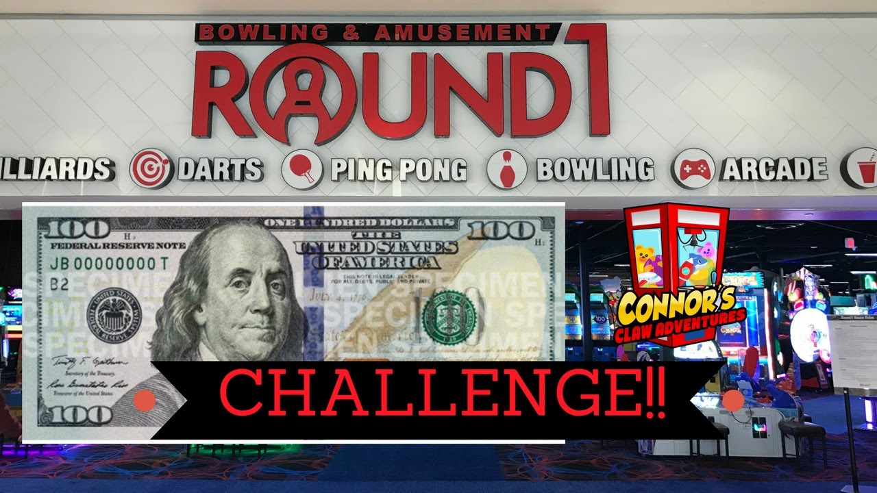 💵  $100 Ticket Challenge at Round 1 Arcade!!💵