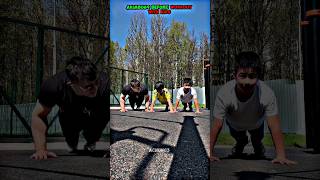 😱 AKIMBO69 BEFORE WORKOUT WITH KIDS #armwrestling #pullups #workout