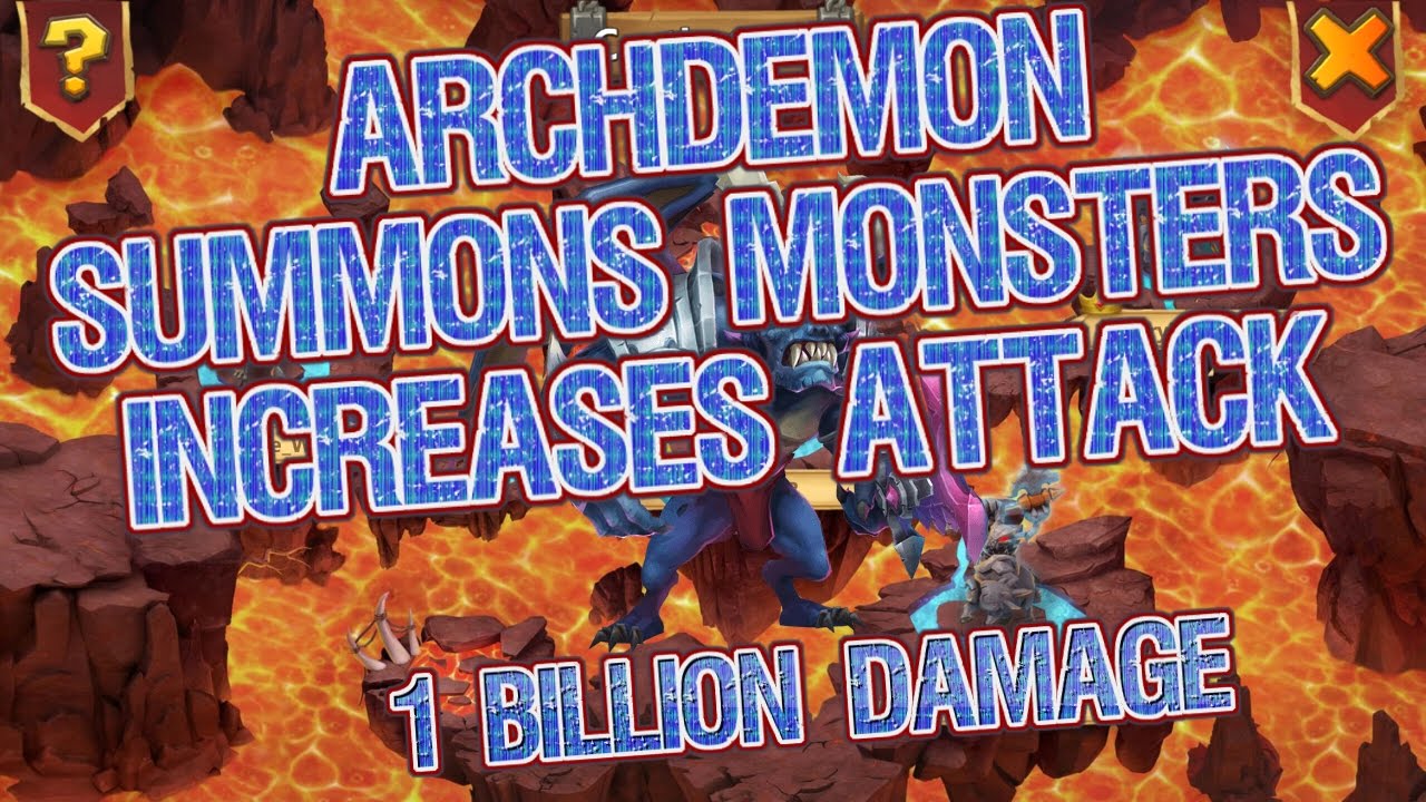 Castle Clash: Eye Catcher Archdemon Summons Monsters Increases Attack