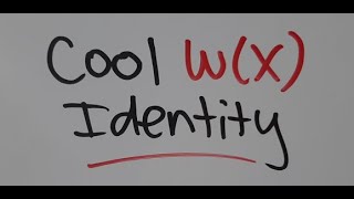 Cool Identity of the Lambert W Function #shorts Profile