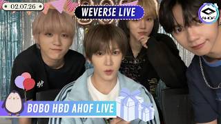 🔴 [ALL SUB] AHOF WEVERSE LIVE | HAPPY BOBO DAY 🐸🎂  | (02.07.26)