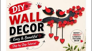 🌸 DIY Wall Decor | Easy & Beautiful Handmade Wall Hanging | Step-by-Step Tutorial✨