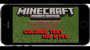 How to get Colored text in MCPE IOS