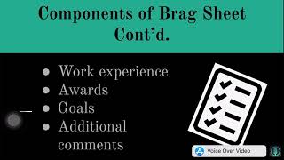 Creating a Brag Sheet