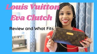 Louis Vuitton Eva Clutch Monogram Review + What Fits Inside? 