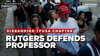Rutgers professor signs petition to disband chapter